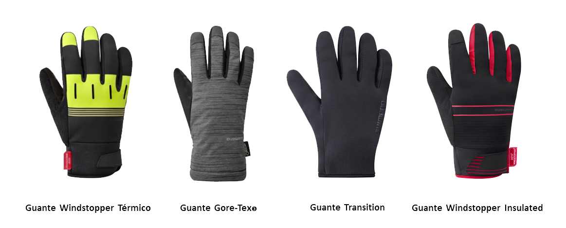 Guante Shimano Windstopper Insulated y Transition