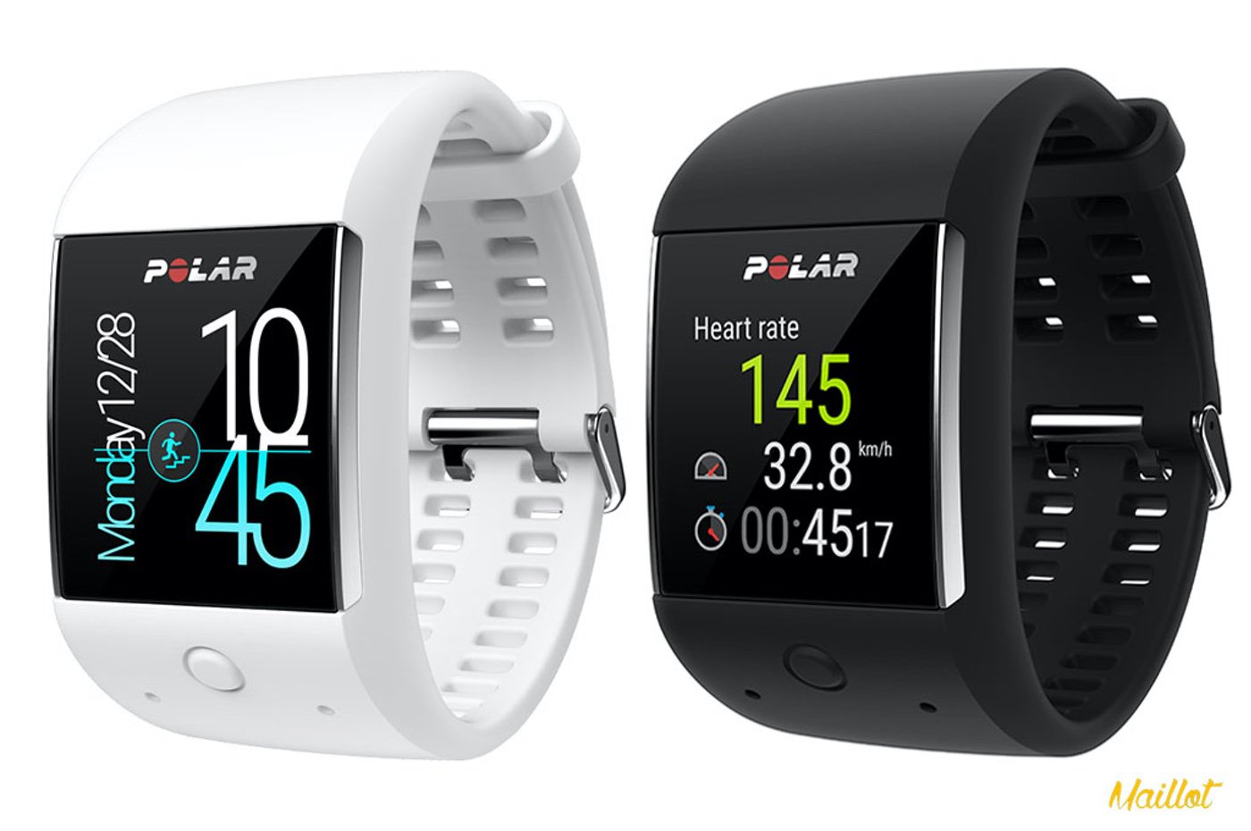 El  nuevo modelo Polar M600 estará disponible en tiendas a partir de Septiembre a un precio de 350€ en colores blanco y negro