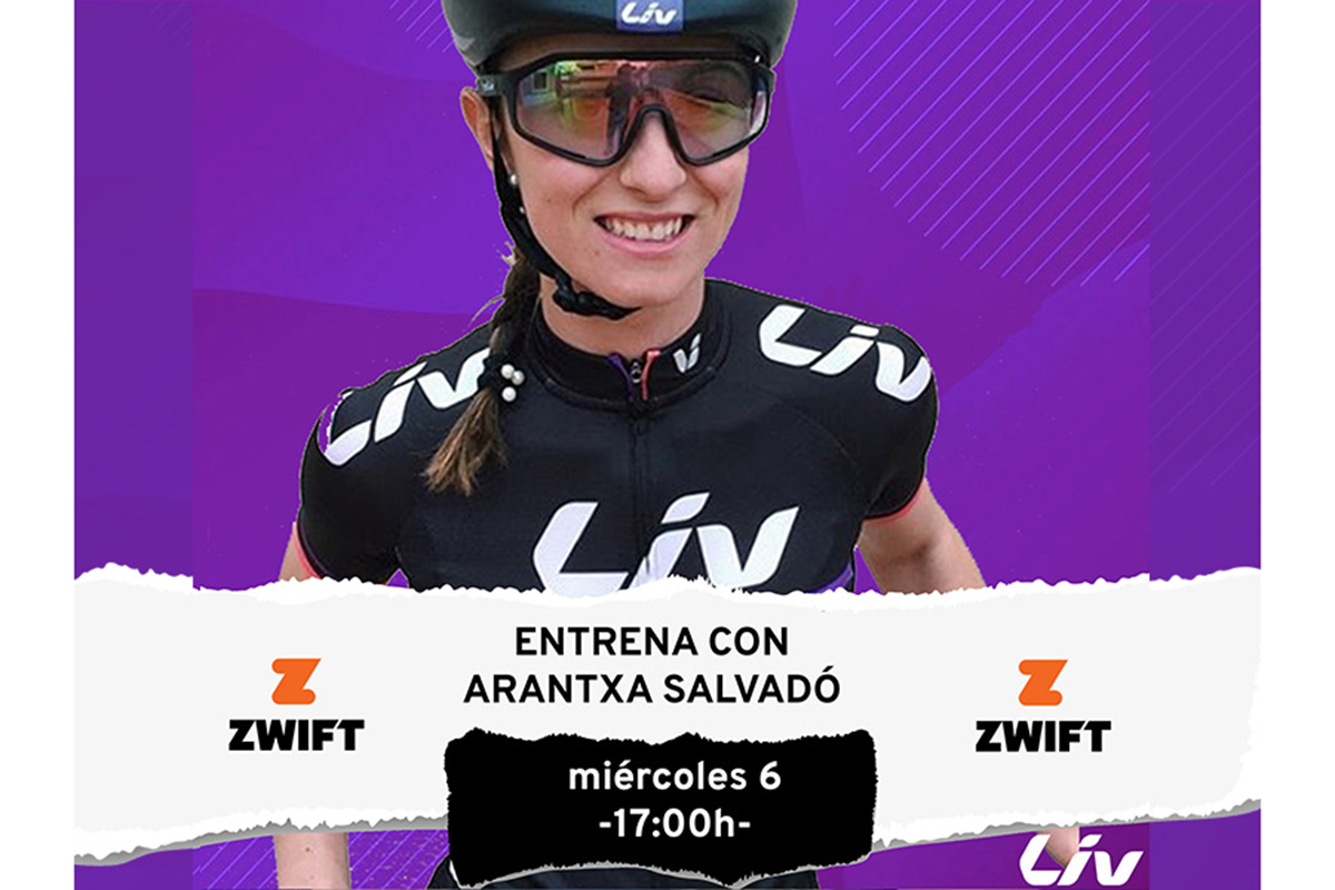 Evento en Zwift con Arantxa Salvadó el miércoles 6 de mayo