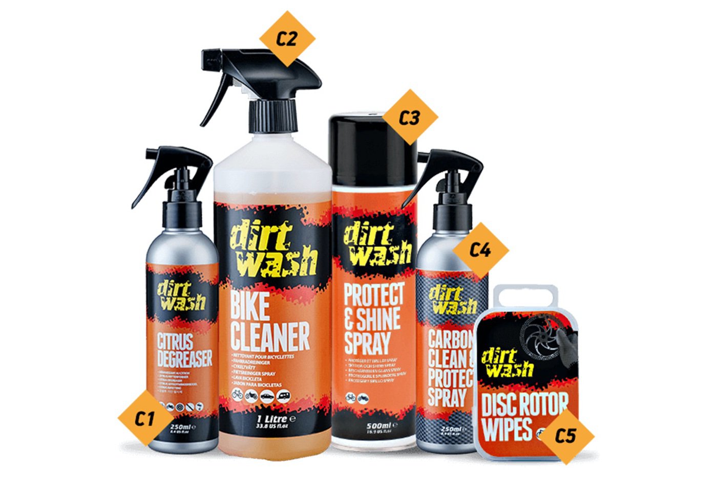 Productos Weldtite para cuidado de la bici