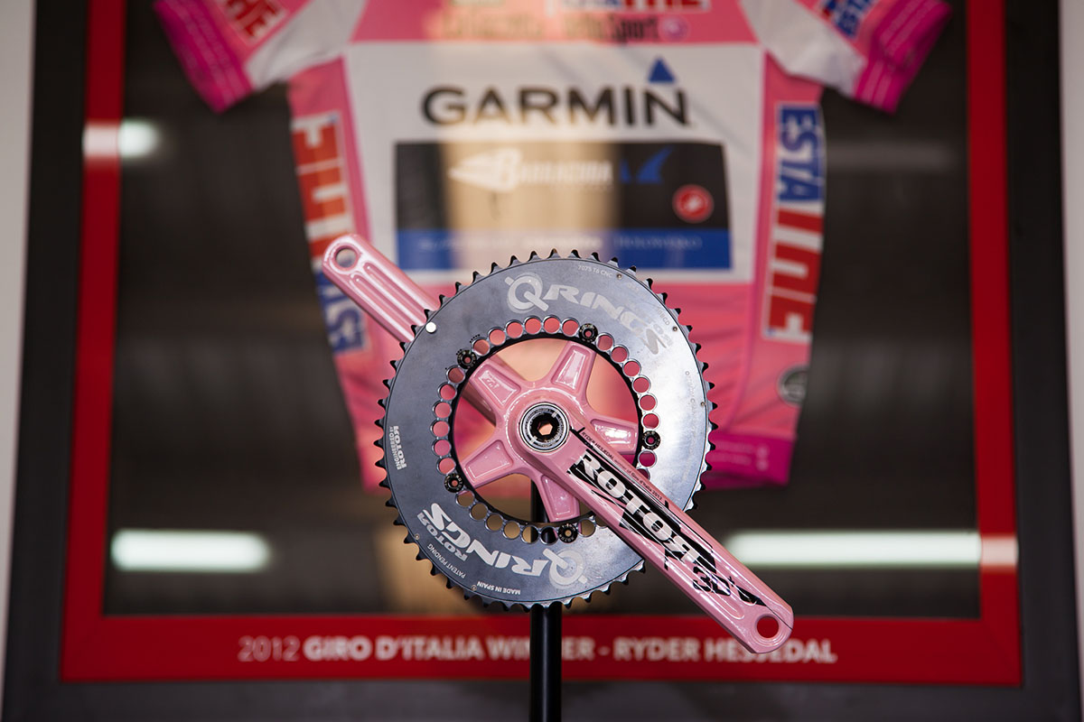 Platos Q Rings con bielas 3D de Ryder Hesjedal, ganador del Giro