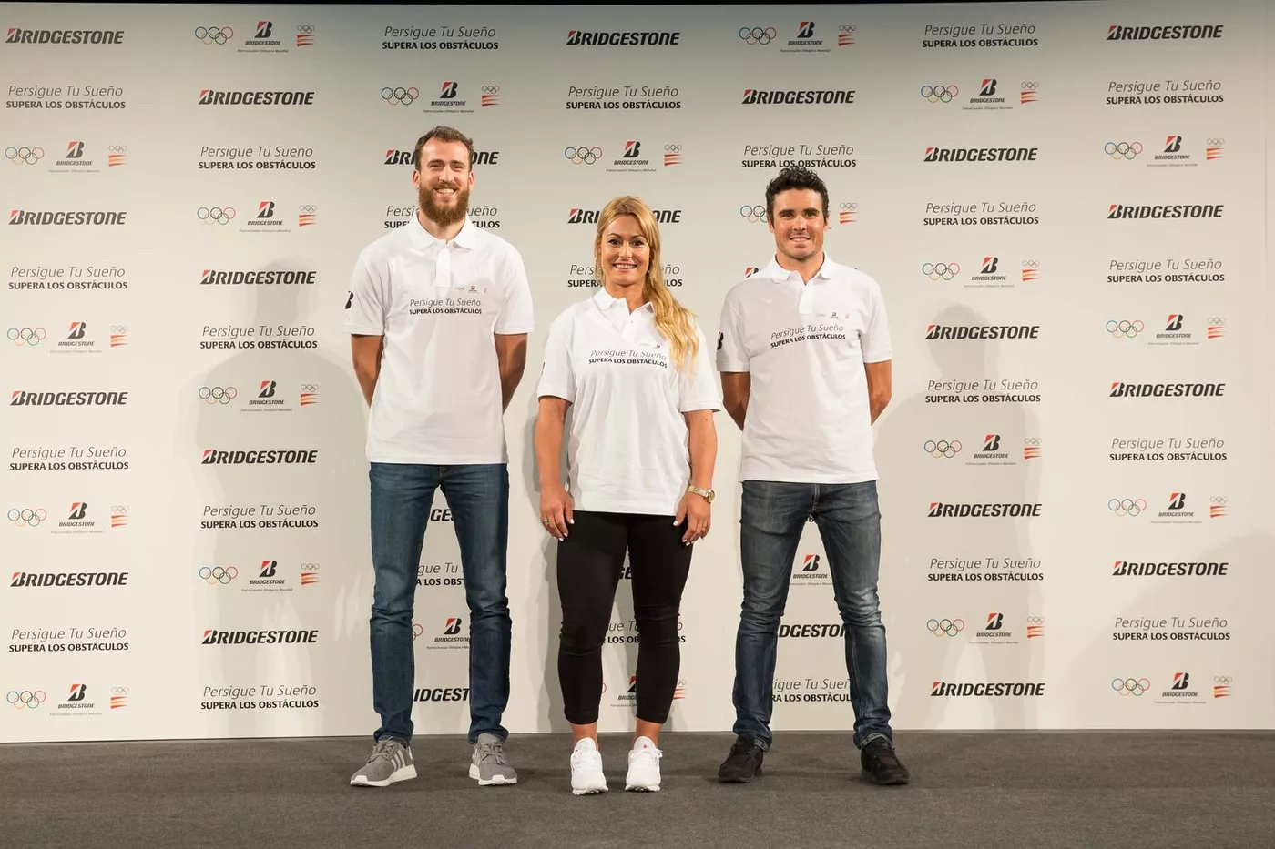 Lidia Valentín, Javier Gómez Noya y Sergio Rodríguez