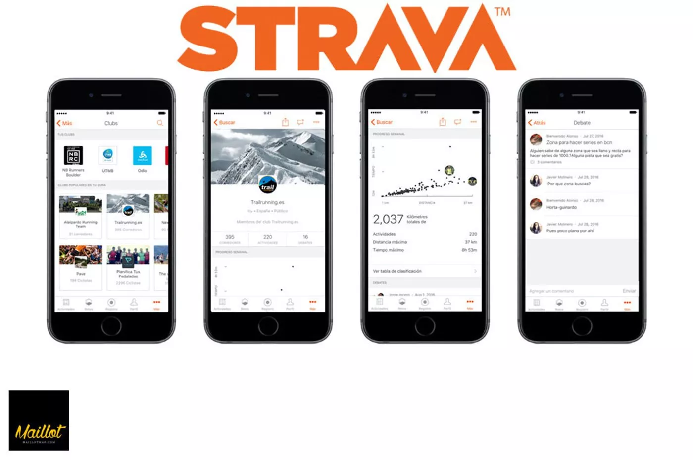 STRAVA Clubes ya está disponible para móviles