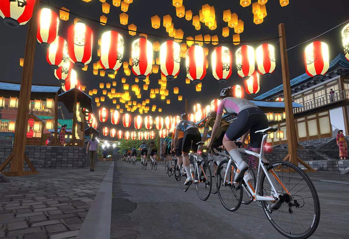 Recorriendo Yumezi en Zwift