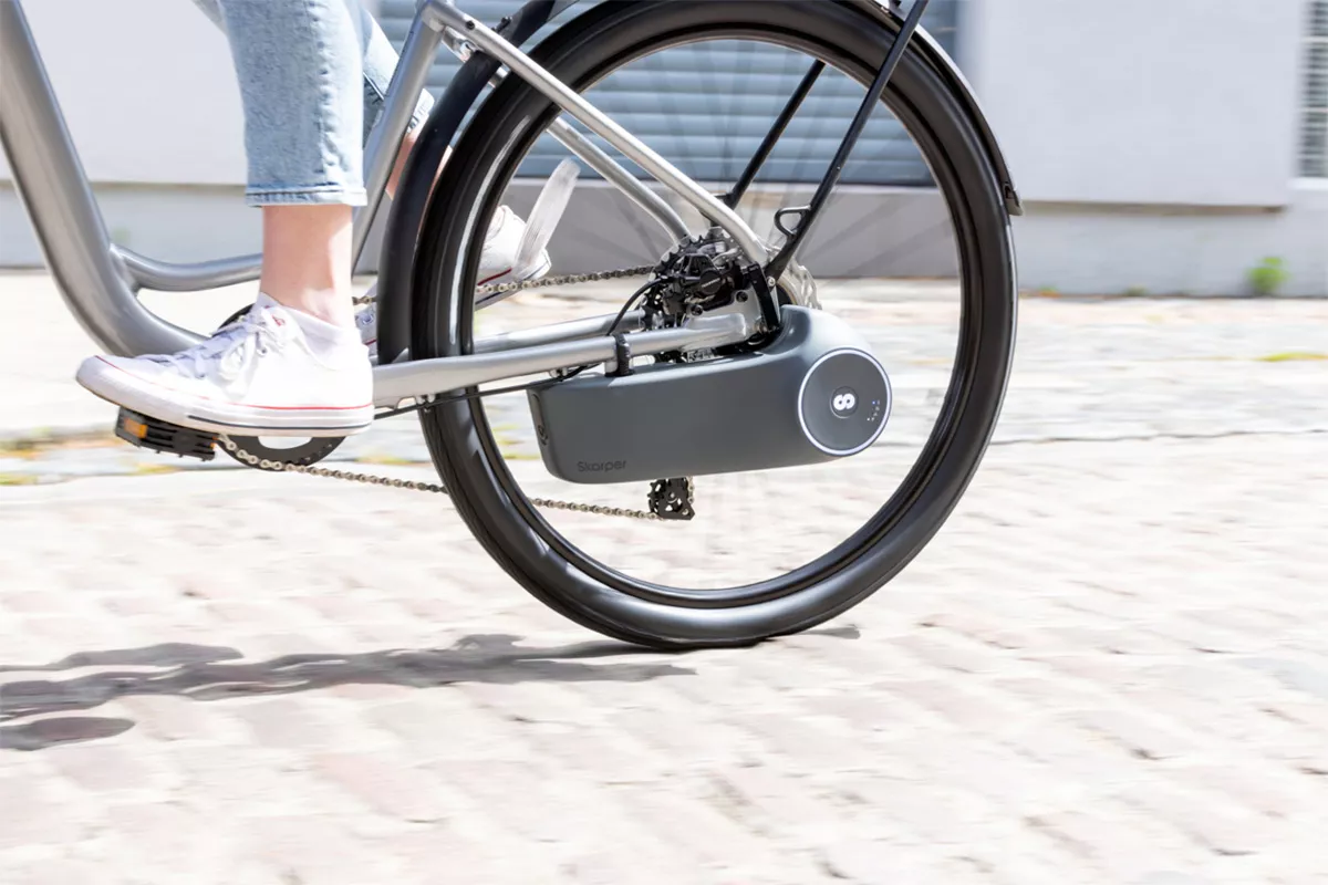 Skarper: Un kit para convertir tu bici en una e-bike ¡usando el freno de disco!