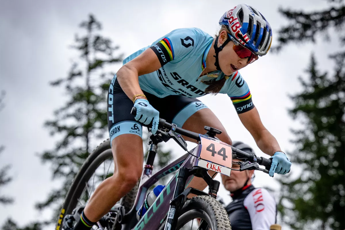 Cambio de colores de Kate Courtney: nueva decoración para su SCOTT Contessa Spark RC WC