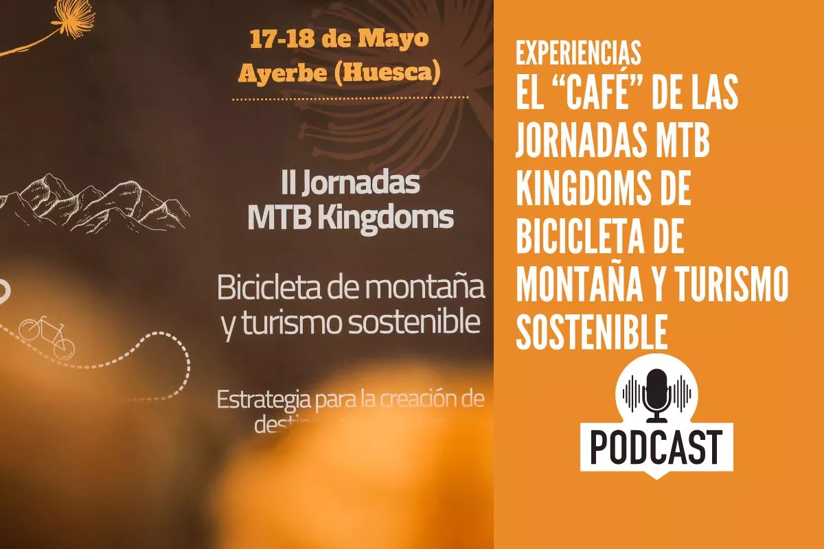 El “café” de las Jornadas MTB Kingdoms de Bicicleta de Montaña y Turismo Sostenible
