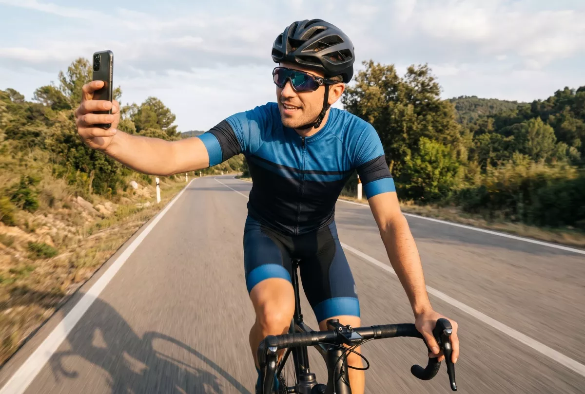 Grabar con el móvil en bici ¿Sabías que te pueden multar?