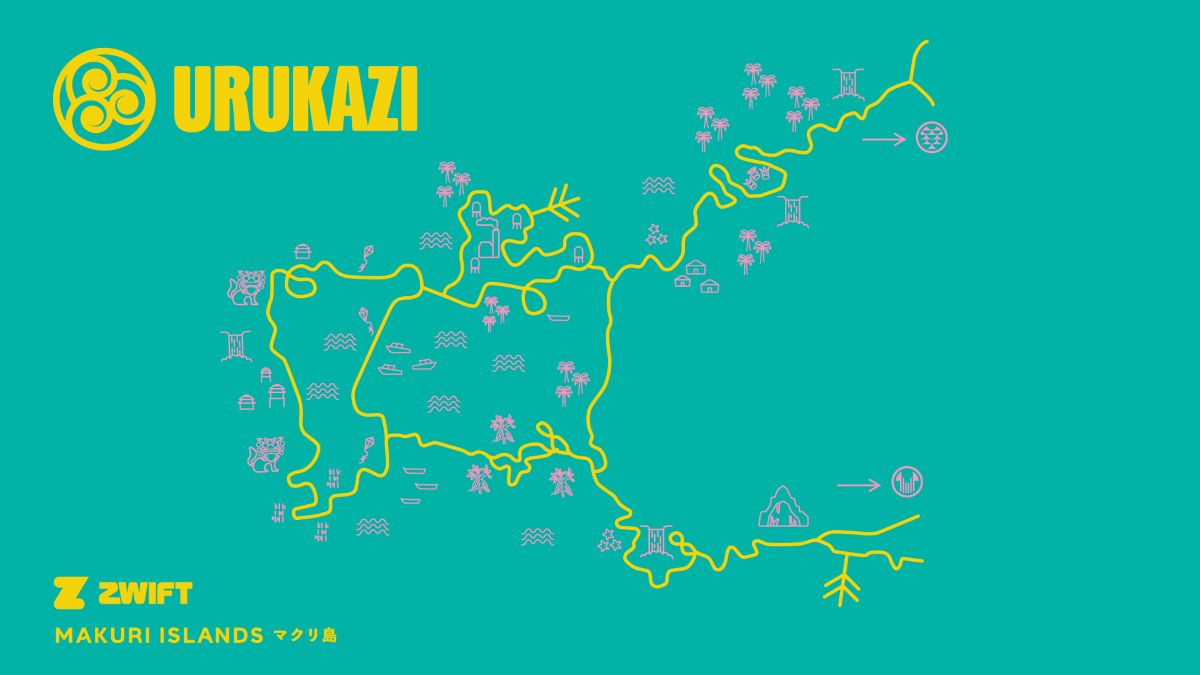 Zwift presenta un nuevo escenario de ciclismo virtual, la costa de Urukazi